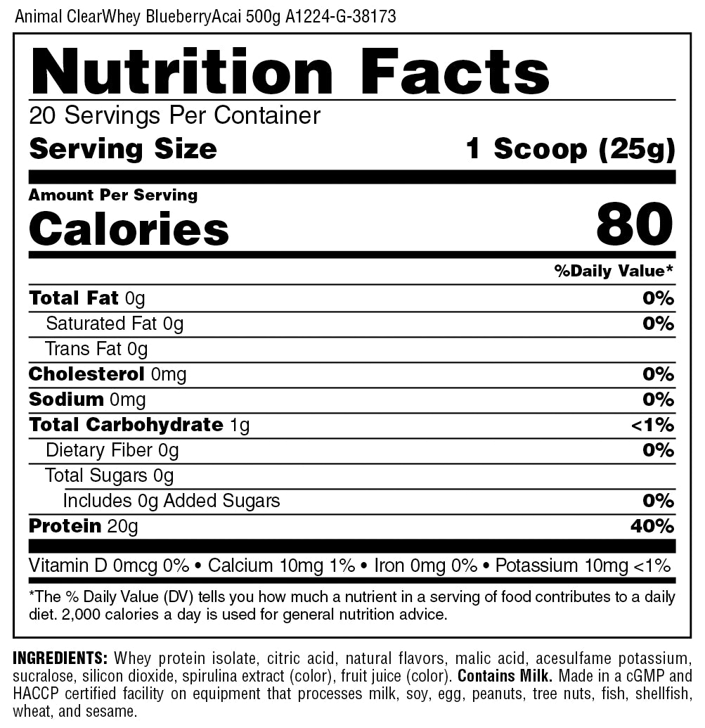 nutrition facts