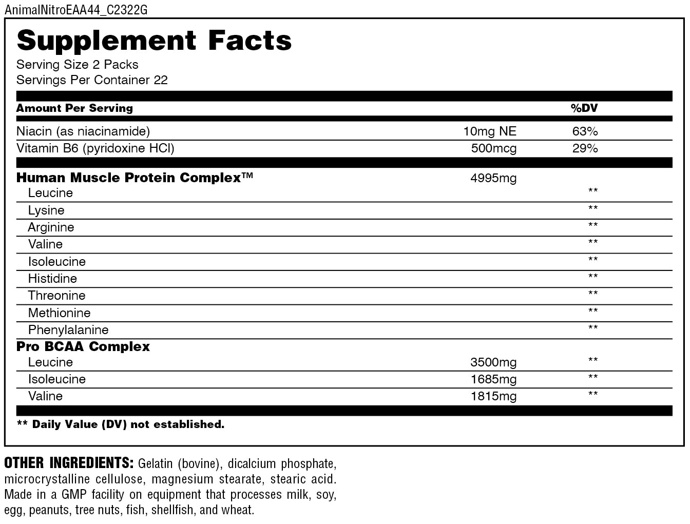 nutrition facts