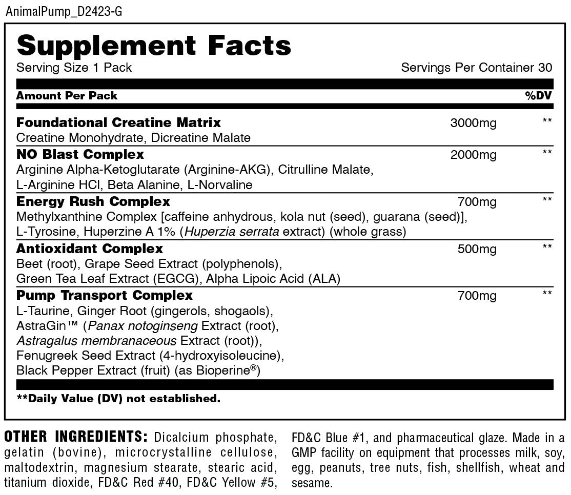 nutrition facts