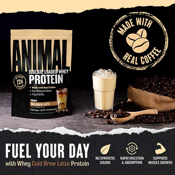 Animal Isolate Loaded Whey Cold Brew Latte Protein