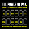 Workout vitamin powder for men with spectra and astragin