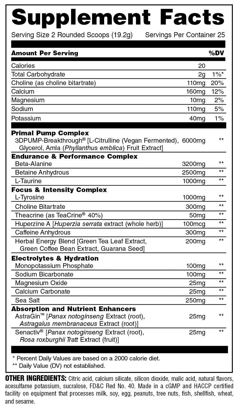 nutrition facts