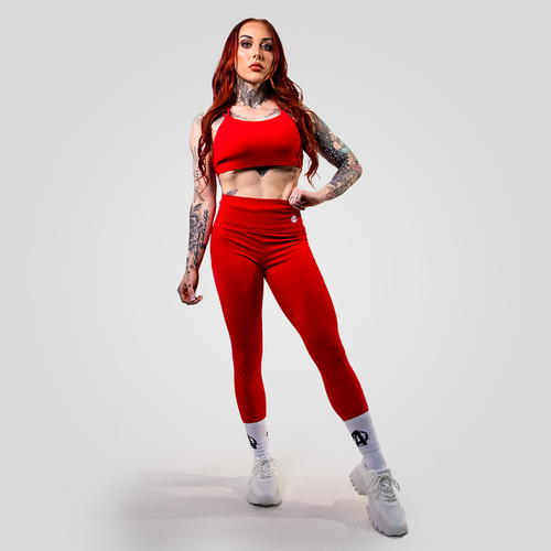 Animal Women's Performance Red Leggings