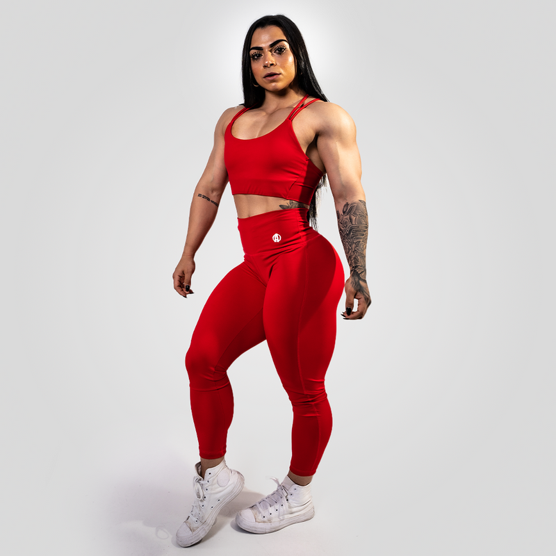 Animal Women's Performance Red Leggings